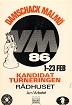 1986 - MALM SF / DAMSCHACK FIDE VM KANDIDATTURNERING, 28 p, paper